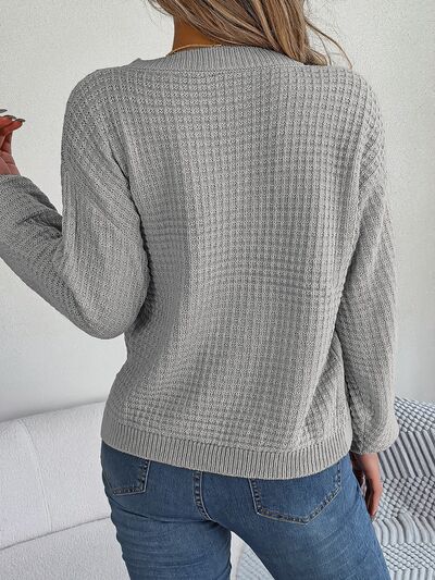 Stijlvolle trui met volumineuze kabelpatronen voor dames | Ideaal voor de herfst/winter