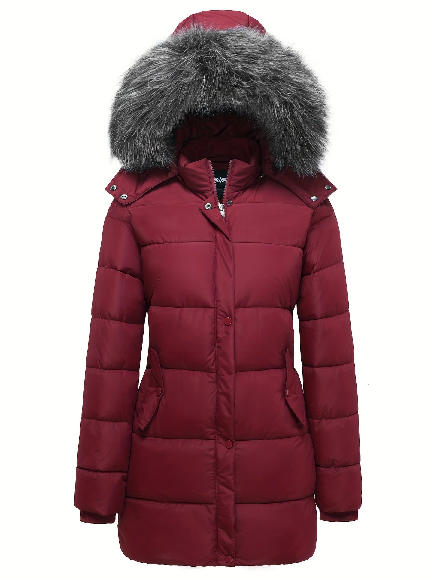 Casual parka winterjas met imitatiebont en wattering voor dames | Ideaal voor herfst/winter