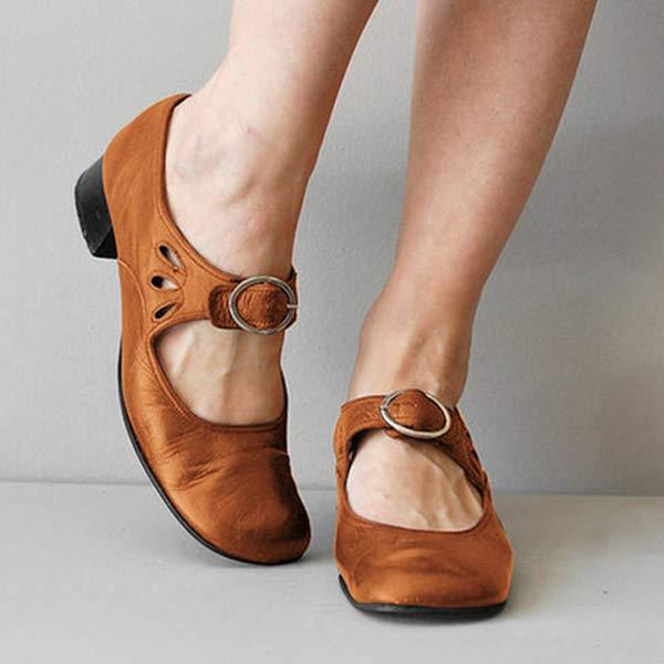 Zephyra Orthopedische Vintage Schoenen Met Band