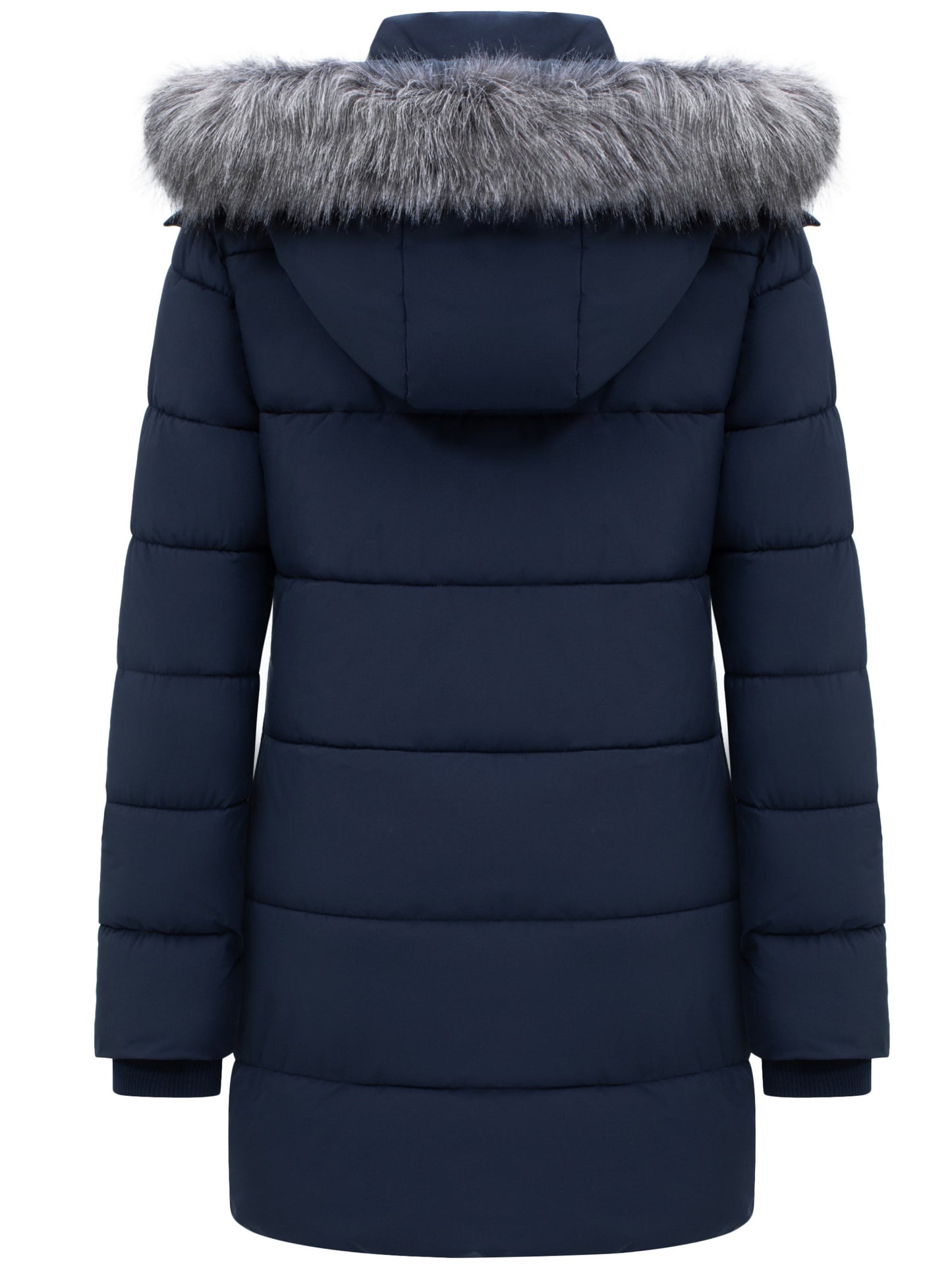 Casual parka winterjas met imitatiebont en wattering voor dames | Ideaal voor herfst/winter
