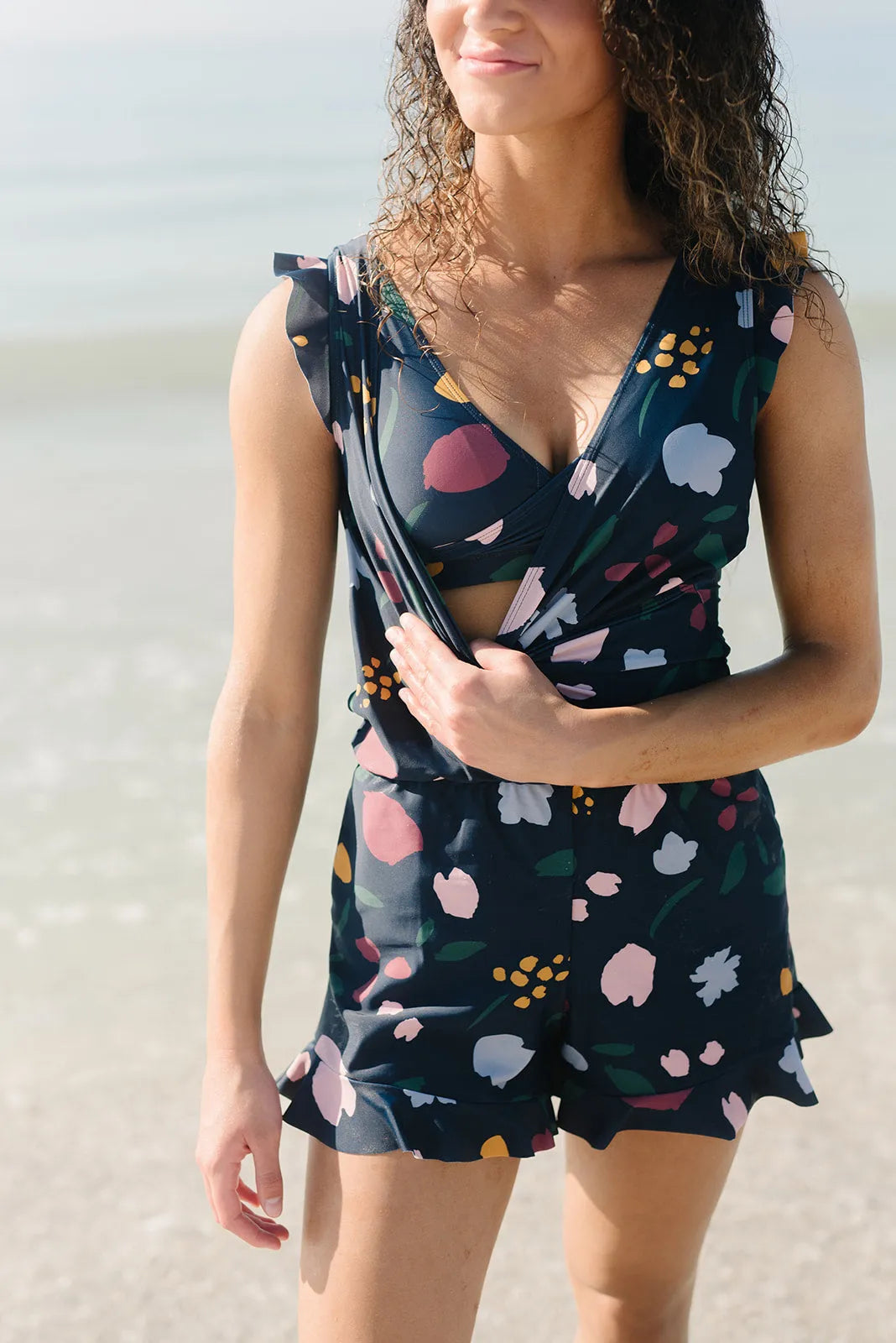 Zwembody met geïntegreerde beha voor stijlvolle stranddagen