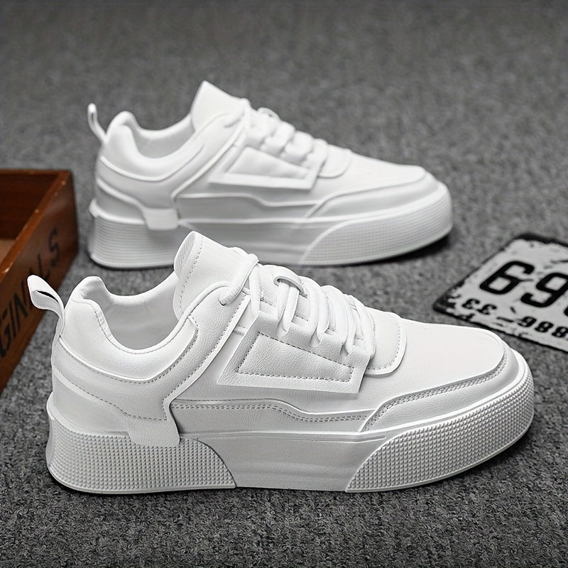 Comfortabele, witte veterschoenen voor heren | Perfect voor alle seizoenen