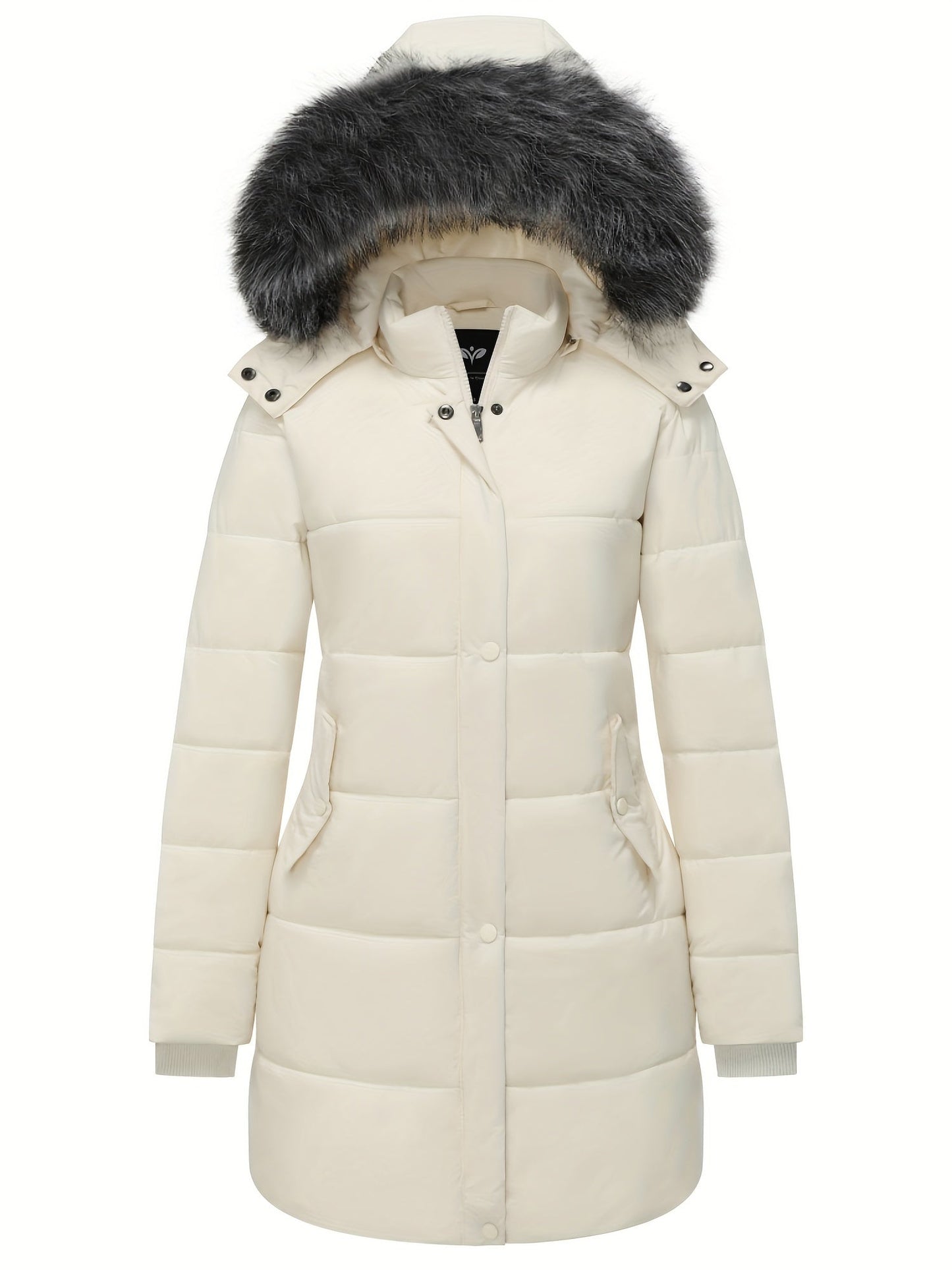 Casual parka winterjas met imitatiebont en wattering voor dames | Ideaal voor herfst/winter