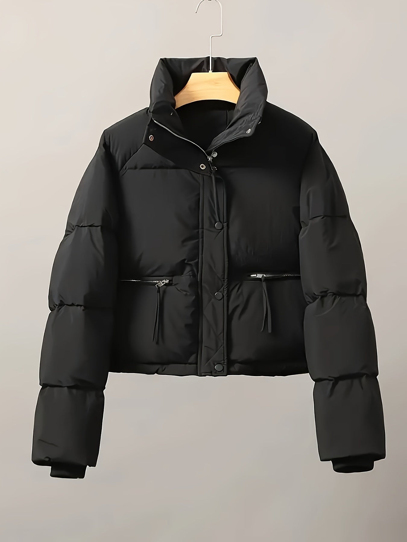 Casual Kort Gewatteerd Jack met Rits voor Dames | Perfect voor Herfst & Winter