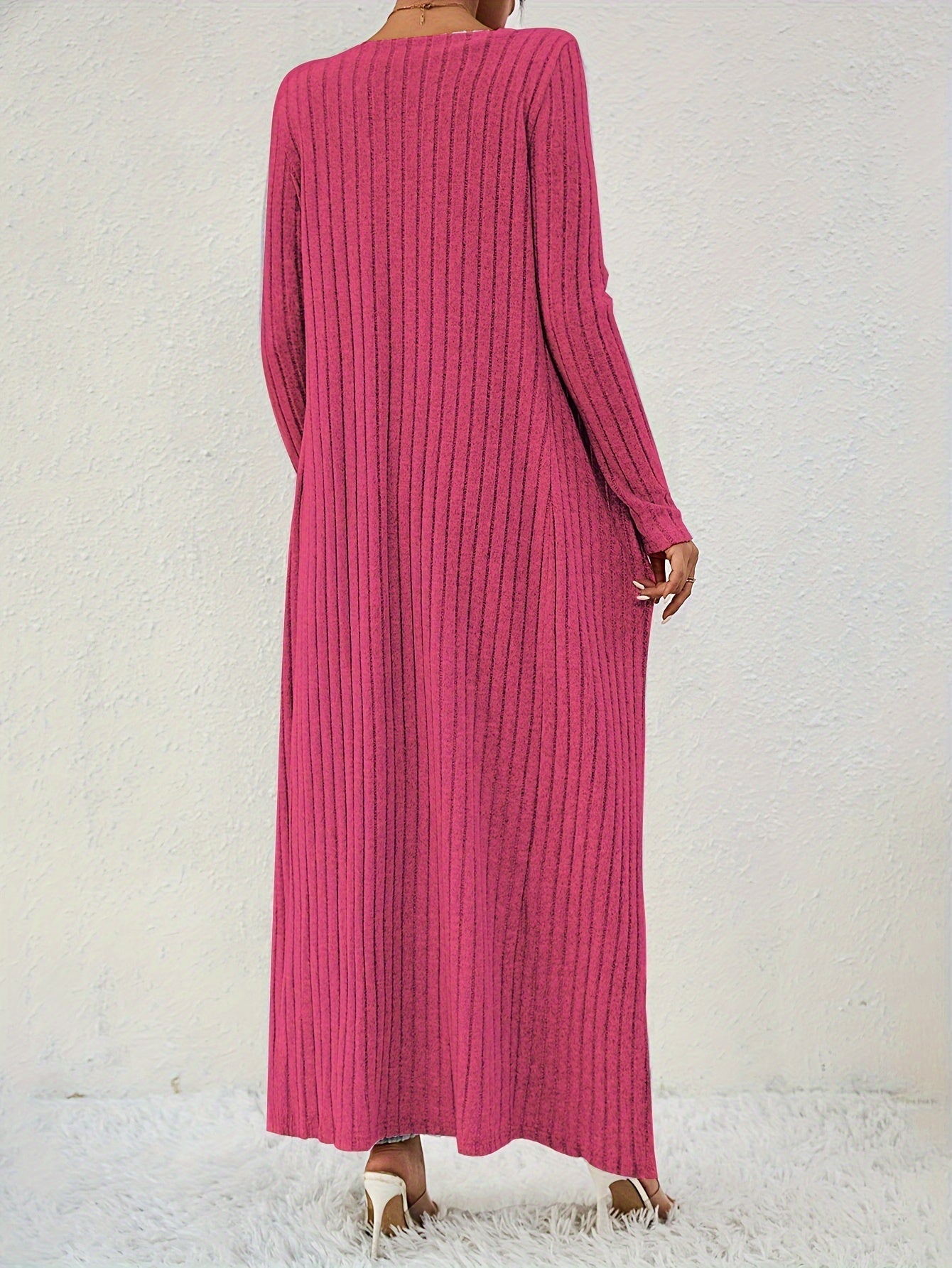 Chloé | Modieuze Geribbelde Crop Top, Lange Mouwen Cardigan en Hoge Taille Broekenset voor Dames | Ideaal voor Herfst/Winter