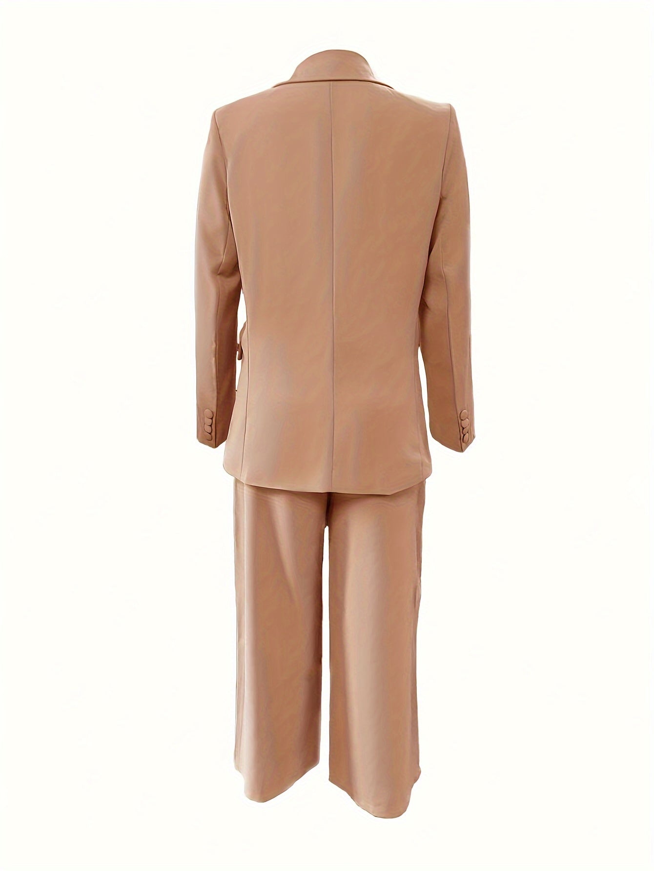 Elegante getailleerde blazer en wijde broek voor dames voor formele gelegenheden
