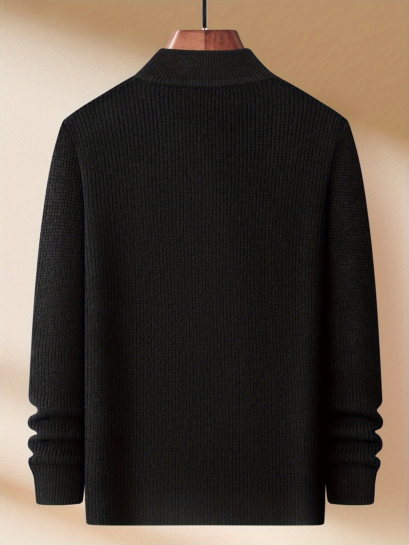 Casual merinoswol trui met rits voor heren | Ideaal voor herfst/winter