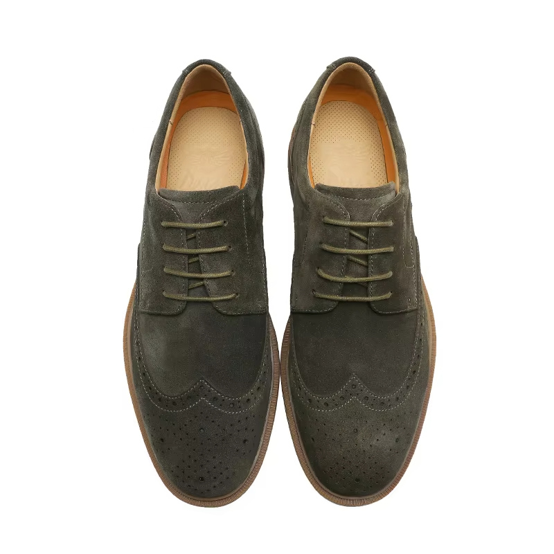 Vicenzo Suède Wingtip Schoenen voor Heren | Stijlvol en Veelzijdig