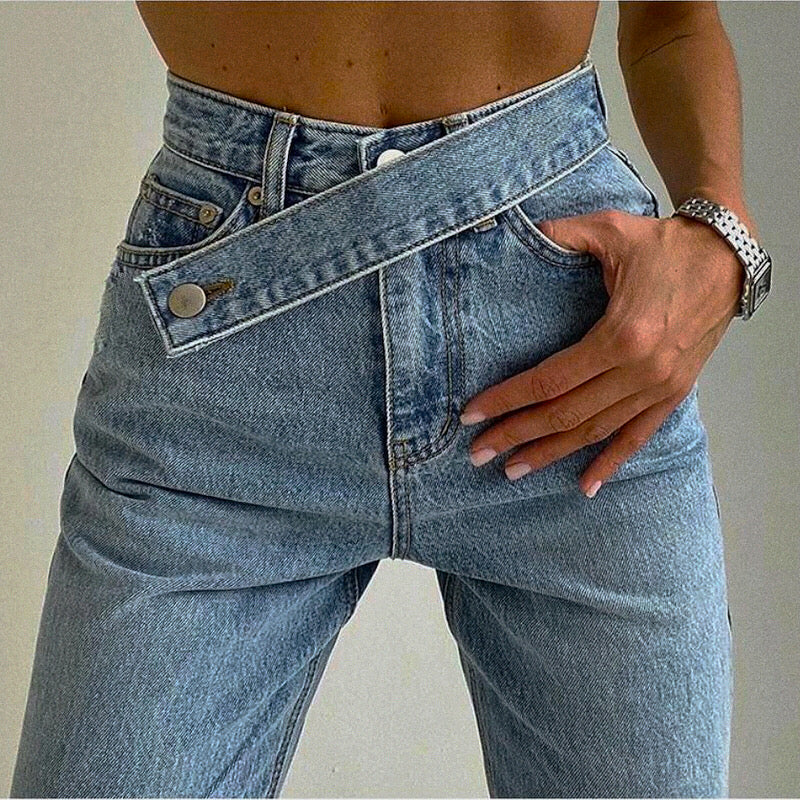 Elegante casual jeans met hoge taille voor dames | Ideaal voor alle seizoenen