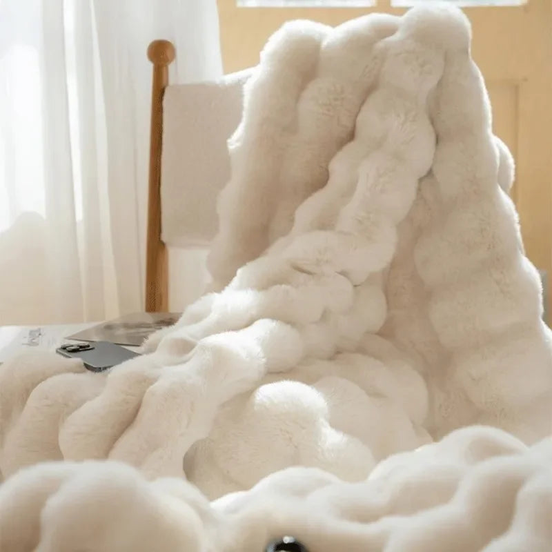 Zachte, donzige plaiddeken - Knusse en warme teddyfleece deken