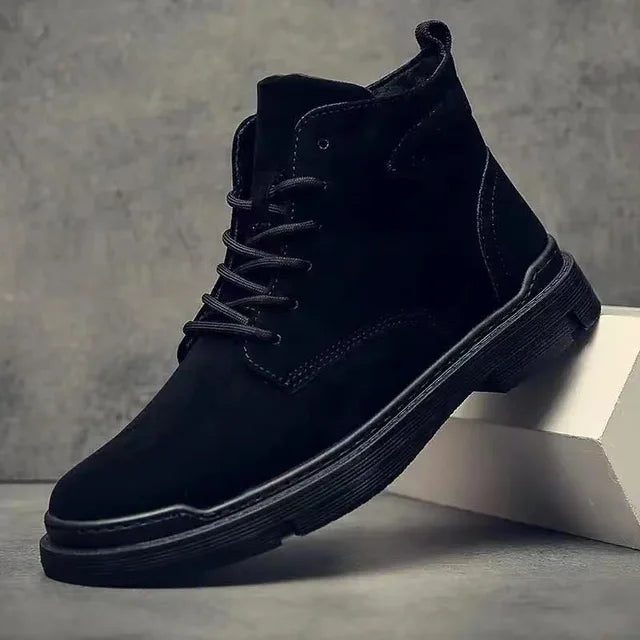 Stijlvolle suède veterboots van leer voor heren | Ideaal voor de herfst