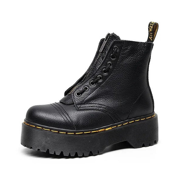 Trendy Leren Laarzen voor Dames - Stijlvol, Comfortabel & Tijdloos