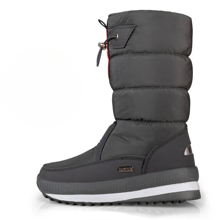 Sneeuwschoenen voor dames | Warme, waterdichte enkellaarzen met plateauzool en antislipbont