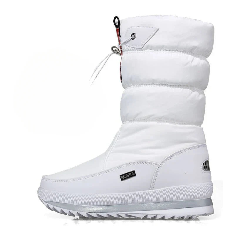Sneeuwschoenen voor dames | Warme, waterdichte enkellaarzen met plateauzool en antislipbont