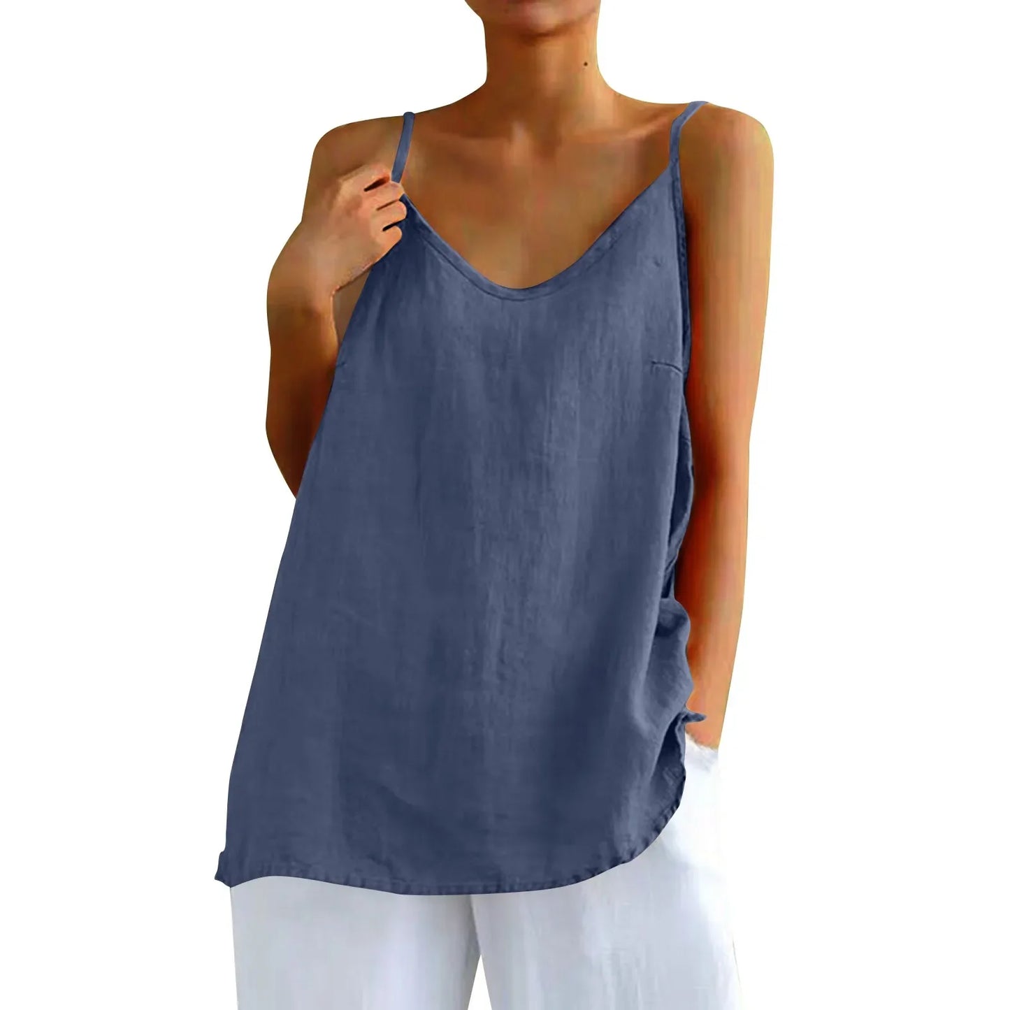 Mouwloze damesblouse | Decla