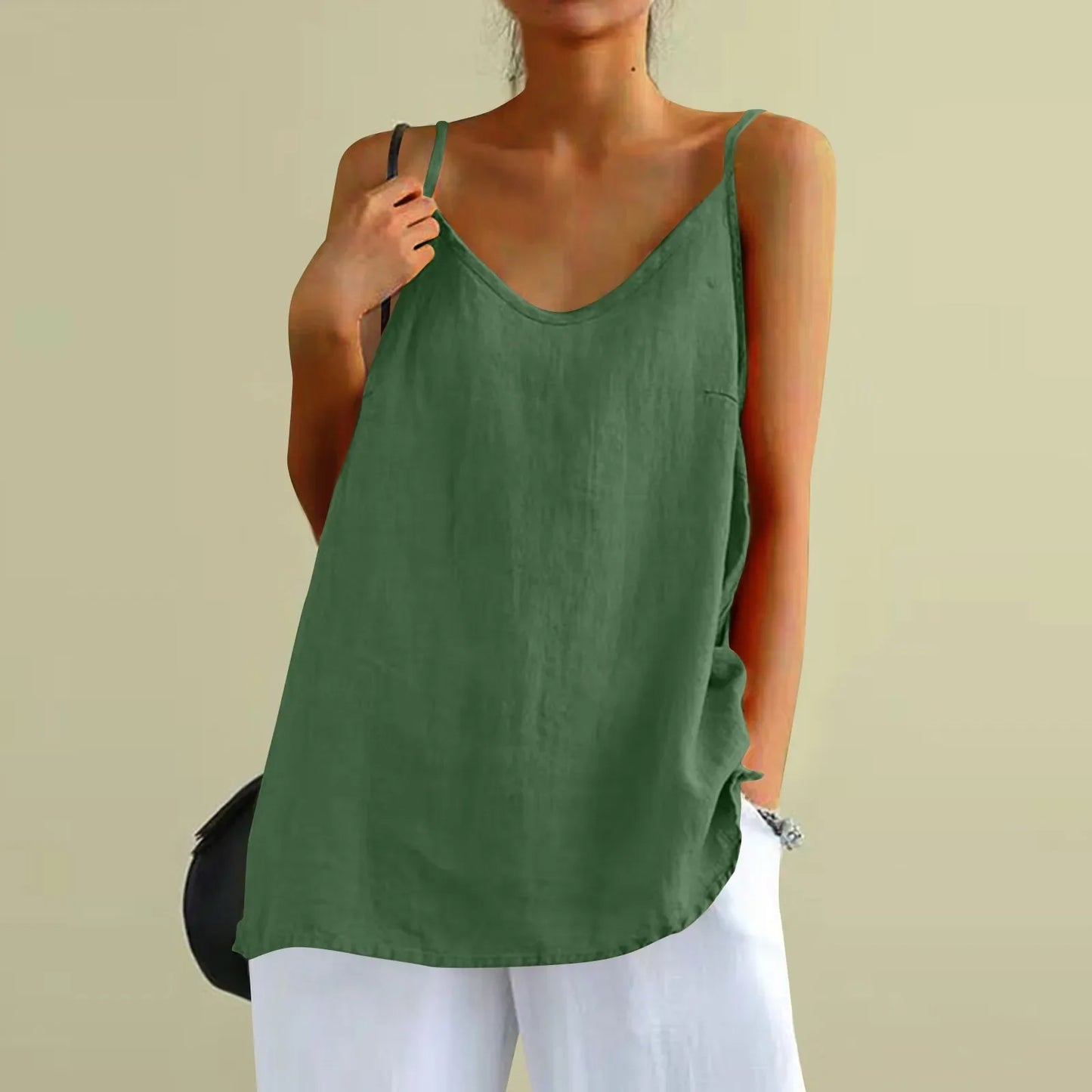 Mouwloze damesblouse | Decla