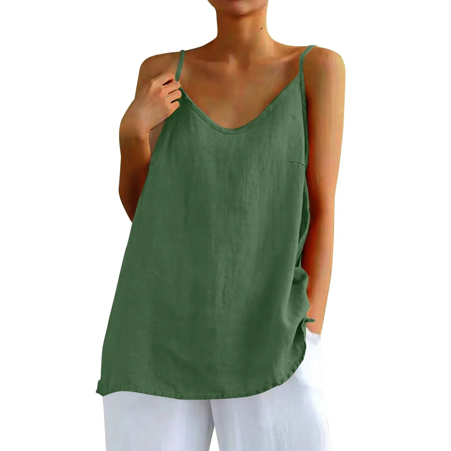 Mouwloze damesblouse | Decla