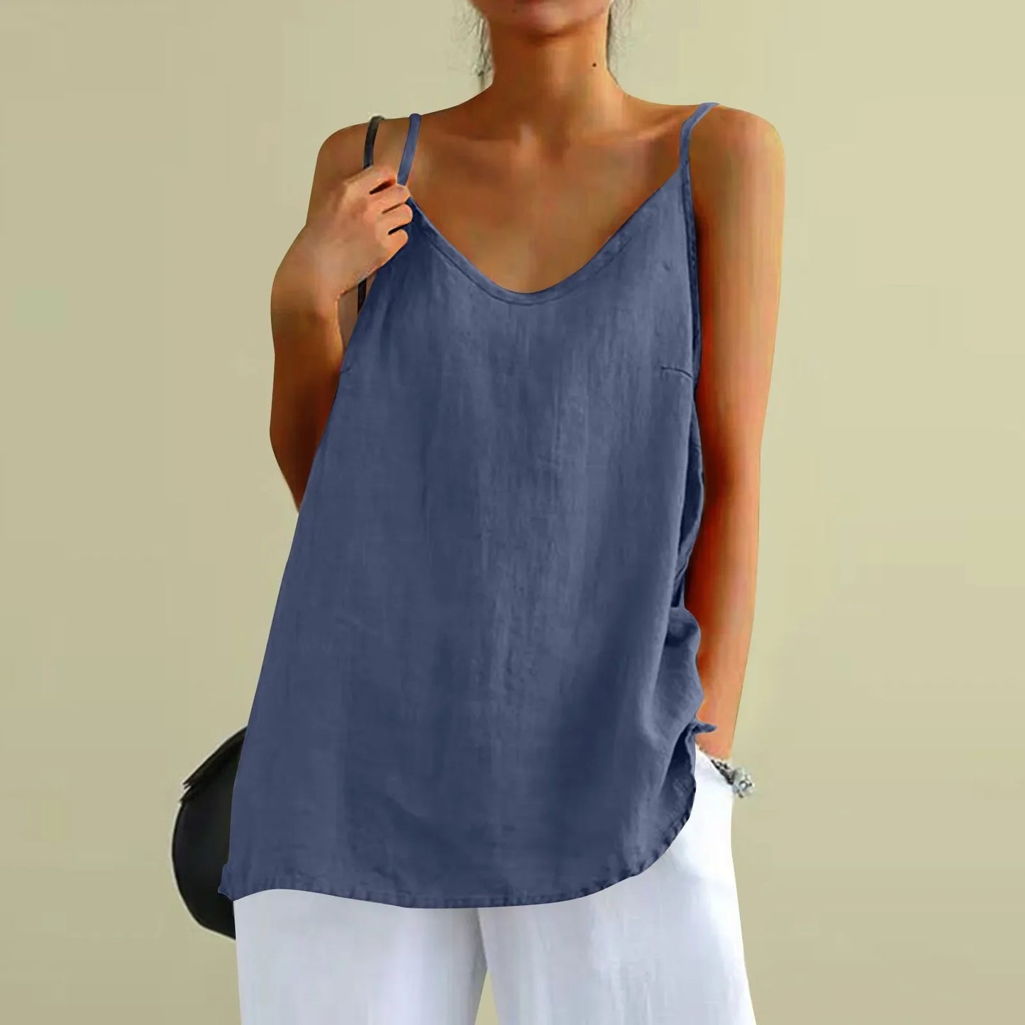 Mouwloze damesblouse | Decla