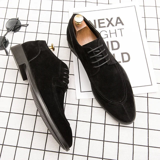Suède veganistische leren schoenen met veters voor mannen | Perfect voor dagelijks gebruik