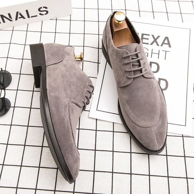 Suède veganistische leren schoenen met veters voor mannen | Perfect voor dagelijks gebruik