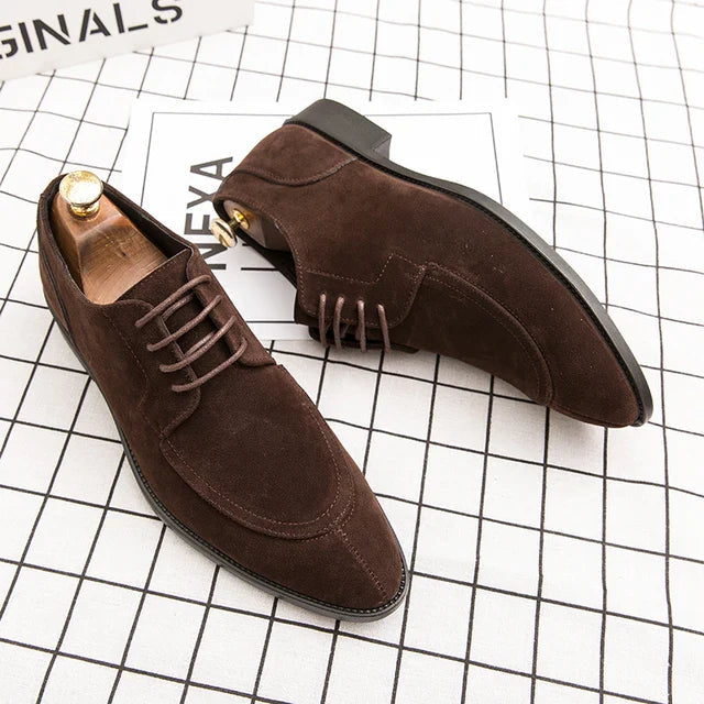 Suède veganistische leren schoenen met veters voor mannen | Perfect voor dagelijks gebruik