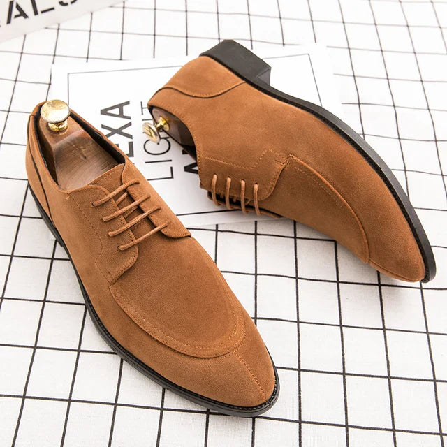 Suède veganistische leren schoenen met veters voor mannen | Perfect voor dagelijks gebruik