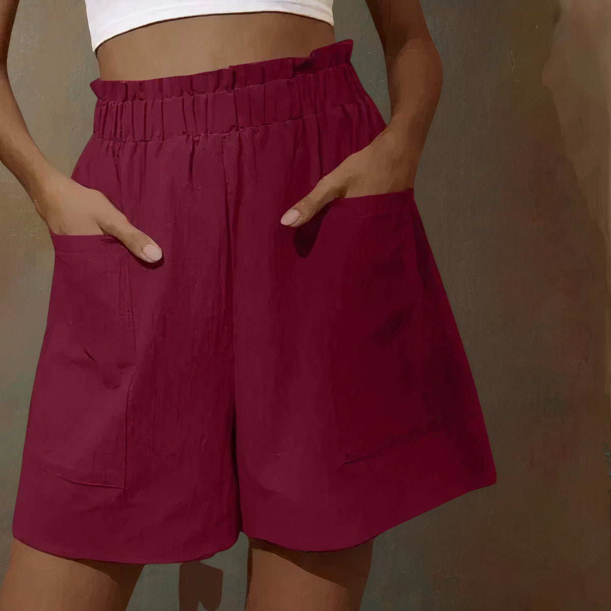 Zomershort met hoge taille voor een stijlvolle look