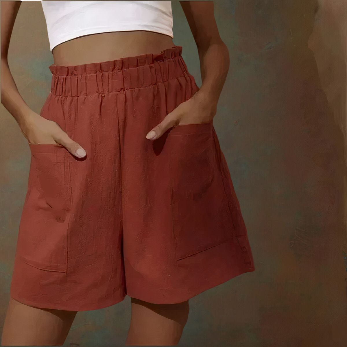 Zomershort met hoge taille voor een stijlvolle look