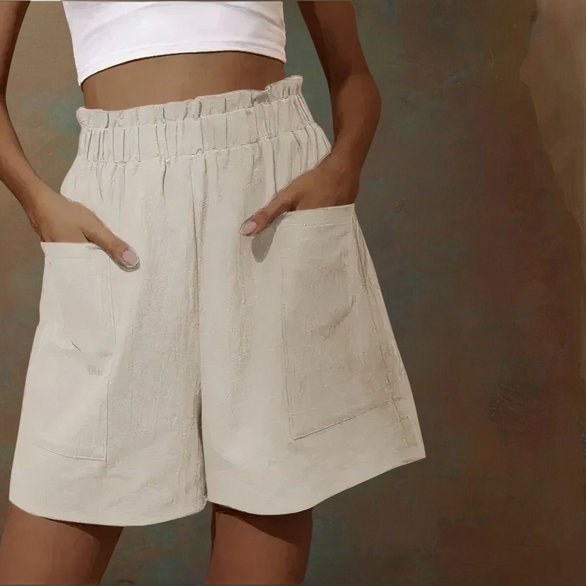 Zomershort met hoge taille voor een stijlvolle look