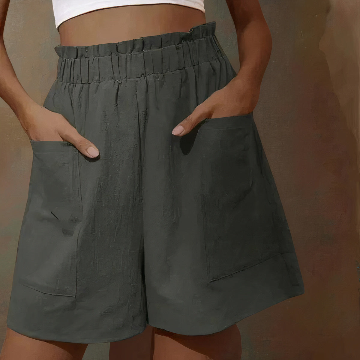 Zomershort met hoge taille voor een stijlvolle look