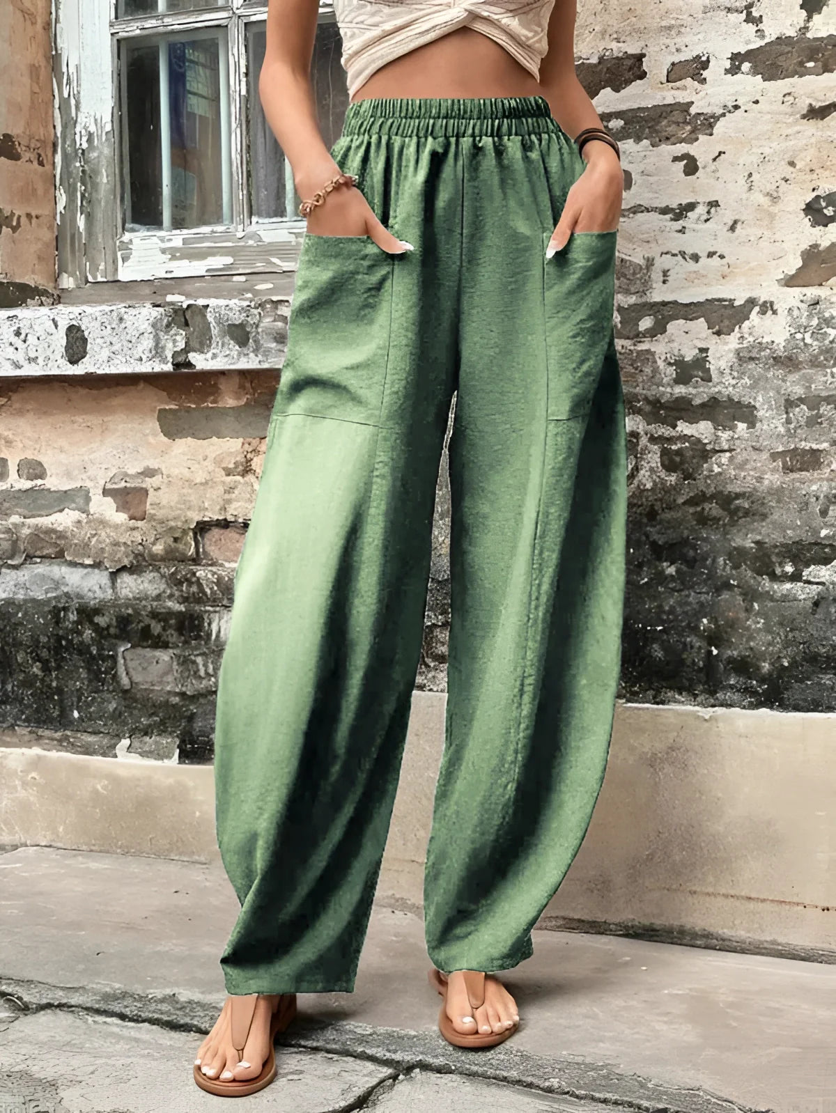 Zijden Palazzo Broek Dames Boho Zomerstijl