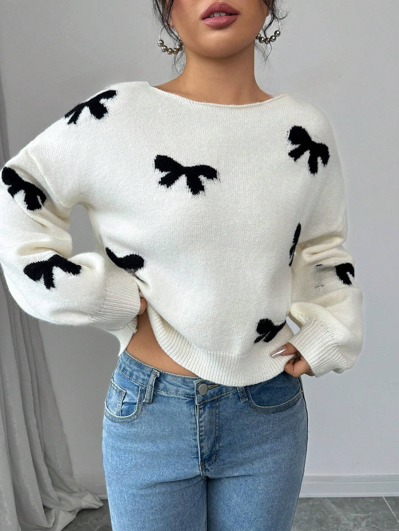 Isla's Elegante Striktrui – Perfect voor Herfst en Winter