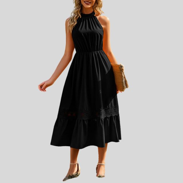 Zonnegeel Kanten Jurk Luisa voor een Stralende Look