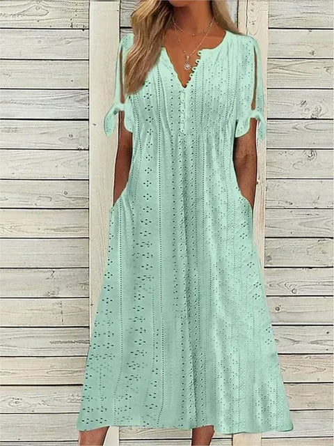 Luchtig Zomerjurkje met Elegante Snit Perfect voor Zomers