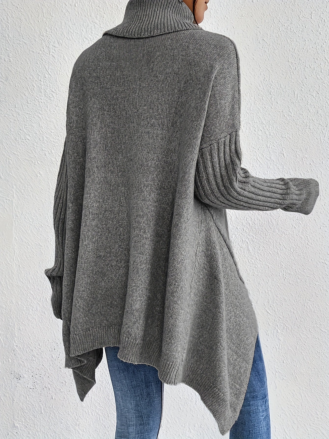 Trendy coltrui met asymmetrische zoom voor dames | Ideaal voor herfst/winter