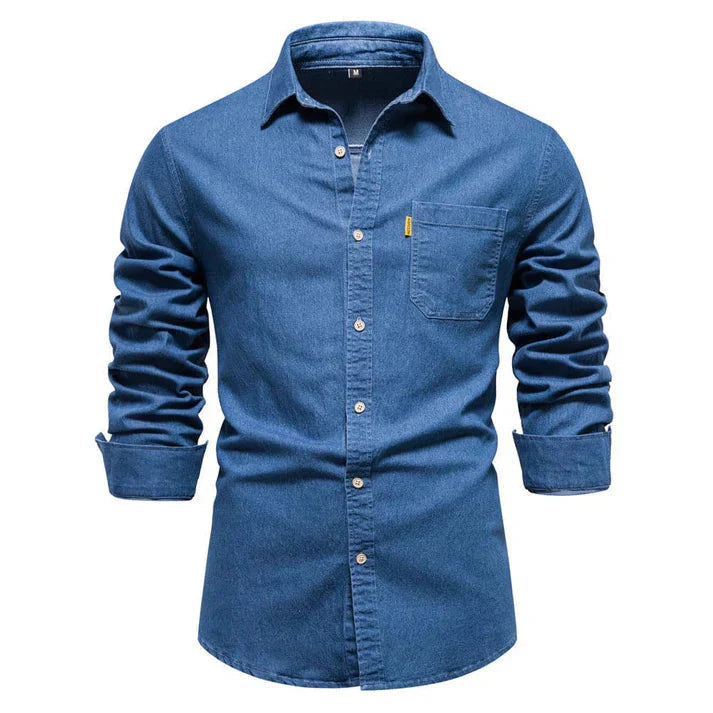 Zwart Blauw Zomerhemd voor Stijlvolle Herenmode