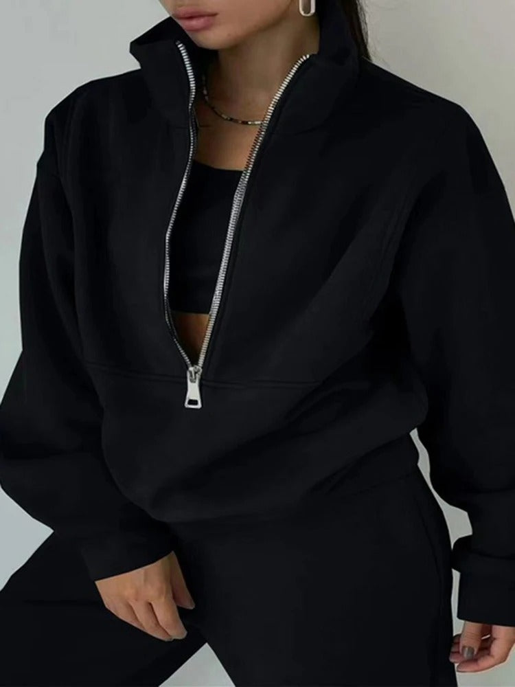 Luxe Fleece Set - Comfortabele en Stijlvolle Outfit voor Elke Dag
