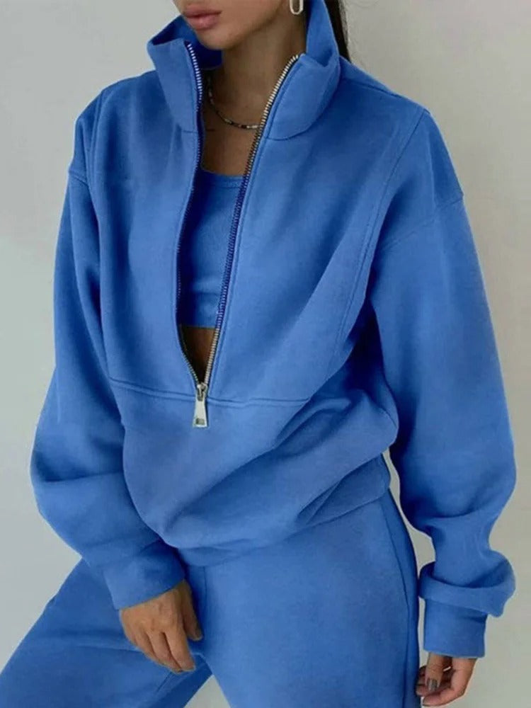 Luxe Fleece Set - Comfortabele en Stijlvolle Outfit voor Elke Dag