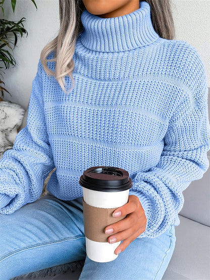 Comfortabele stretch trui met lange mouwen voor dames | Ideaal voor de herfst/winter