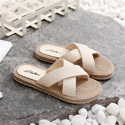 Zomerse damessandalen ECE in beige, mosterdgeel, zwart