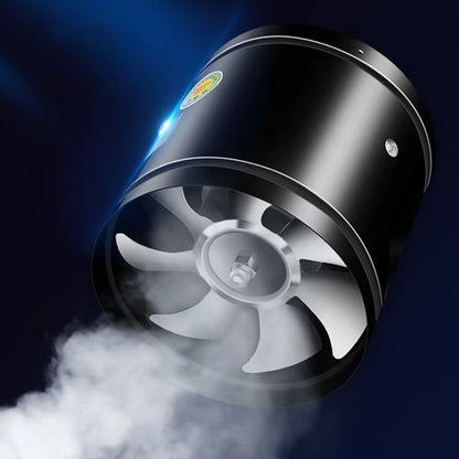 Zwarte en witte snelle turbo-uitlaatventilator