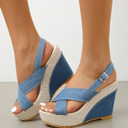 Zomerse luchtige hoge hakken voor dames elegant