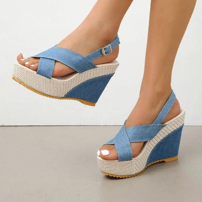 Zomerse luchtige hoge hakken voor dames elegant