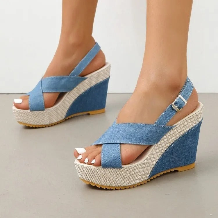 Zomerse luchtige hoge hakken voor dames elegant