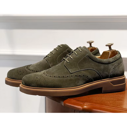 Vicenzo Suède Wingtip Schoenen voor Heren | Stijlvol en Veelzijdig