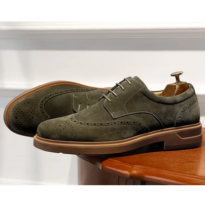 Vicenzo Suède Wingtip Schoenen voor Heren | Stijlvol en Veelzijdig