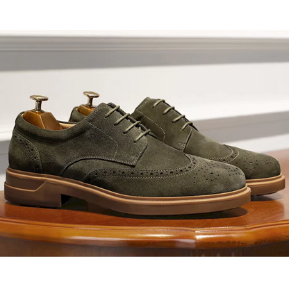 Vicenzo Suède Wingtip Schoenen voor Heren | Stijlvol en Veelzijdig
