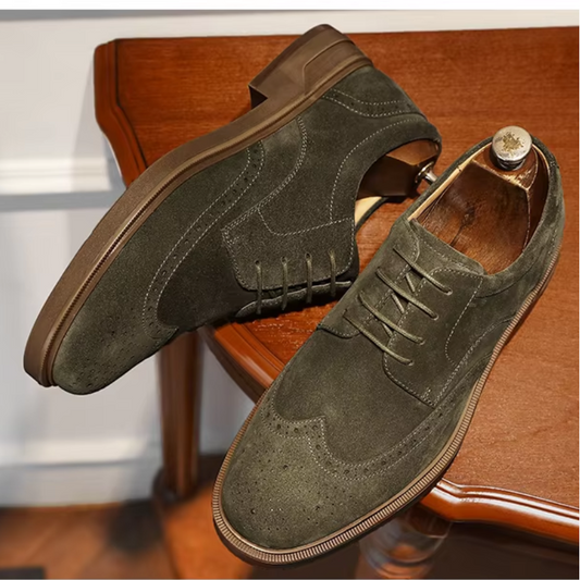 Vicenzo Suède Wingtip Schoenen voor Heren | Stijlvol en Veelzijdig
