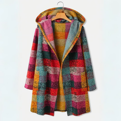 Stijlvol Veelkleurig Geruit Vest Met Capuchon Voor Vrouwen | Ideaal voor Herfst/Winter