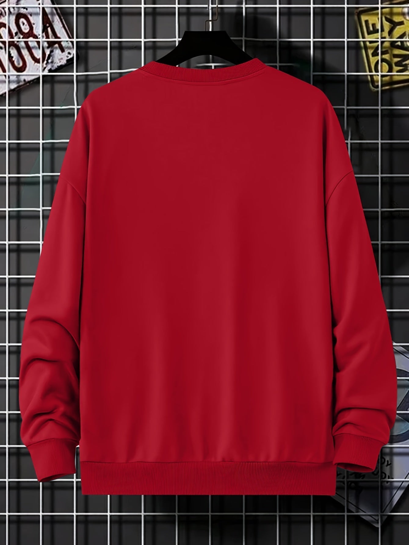 Trendy Oversized Pullover met 'Milano'-Print voor Heren | Perfect voor Herfst & Winter